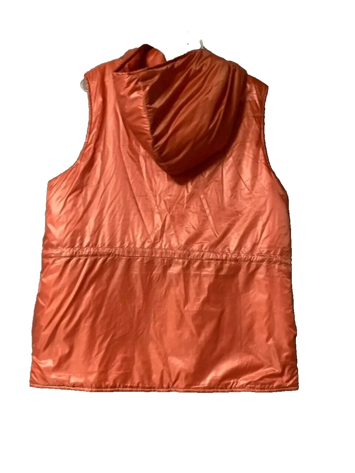 Marc New York  Andrew Marc Womens Puffer Vest drawstring Med Faded Coral Bright - Image 3 of 4
