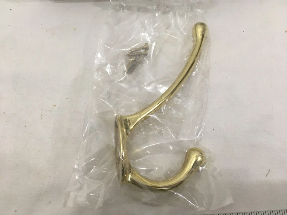 (1) NEW Baldwin Costume Hook Coat 5-3/8" - POLISHED BRASS - 0742-030 - Image 3 of 4