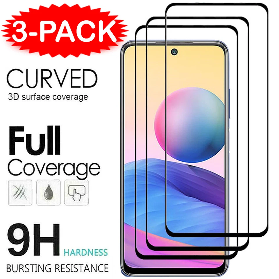 For Xiaomi Redmi Note 14 13 12 Pro 11 10 9 8 3X Tempered Glass Screen Protector - Image 2 of 4