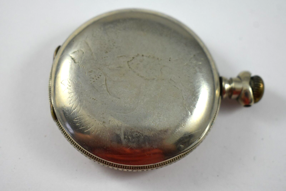 1870 Elgin H.Z Culver Grade 62 18s 15J KW/KS Pocket Watch Duerer Case