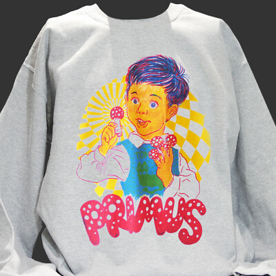 Primus Metal Punk Rock Sweatshirt Pullover Unisex Grau S-3XL