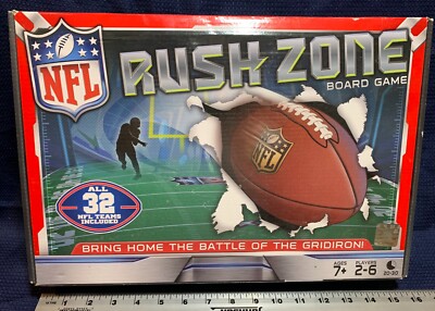 NFL Rush Zone Board Game All 32 Football Teams Included 2013 Complete In Box