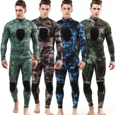 Neoprene Men 3MM Winter Wetsuit Camouflage Spearfishing Diving Snorkeling Suit