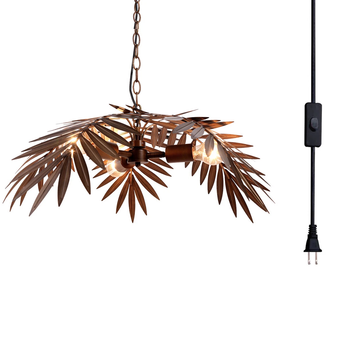 Plug in chandelier rustic deals