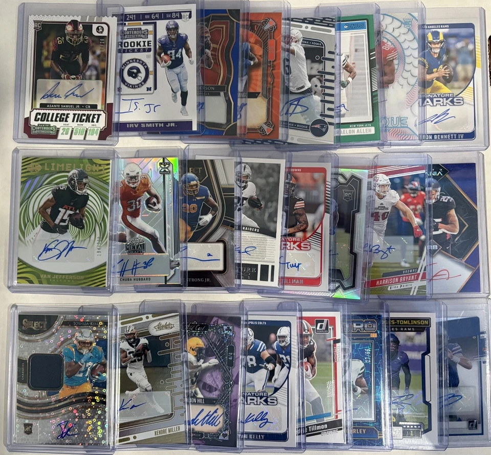 NFL Football 12 Card Mystery Hot pack 2 Autos + 10 Inserts 🔥🔥  No Base Cards - Image 3 of 4