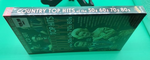 2007 Factory sealed CD set Country Top Hits of 50 60 70 80s 4 Discs - Foto 8 di 10
