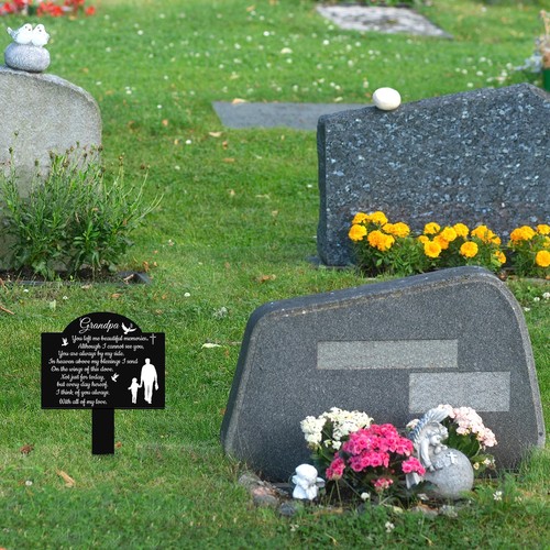 Cemetery Decorations for Grave Memorial Plaques Markers Stake for Outdoors Decor - Picture 5 of 7