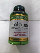 Nature's Bounty 1200mg Calcium & 1000IU Vitamin D3, 120 Softgels