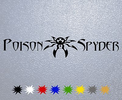 STICKER VINYL POISON SPIDER PEGATINA VINIL DECAL AUTOCOLLANT AUFKLEBER ...
