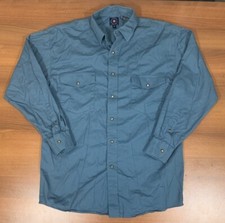 Panhandle Slim Western Shirt Mens Medium Pearl Snap Cowboy Blue