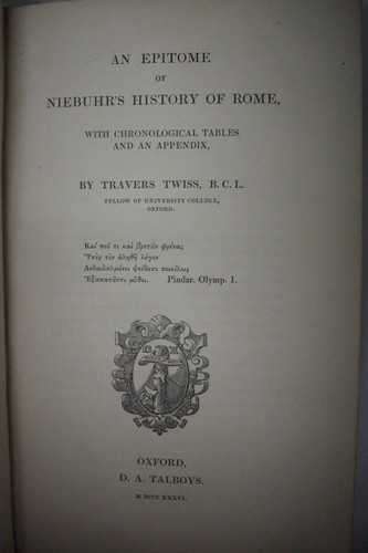 Rare! 1836 NIEBUHR'S HISTORY OF ROME *Only One Available Anywhere! LEATHER - Picture 4 of 8