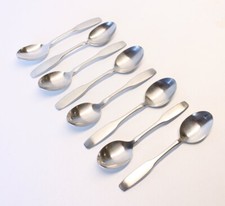 8 Eight Oneida Community Paul Revere Pattern Stainless Place/Oval Soup Spoons