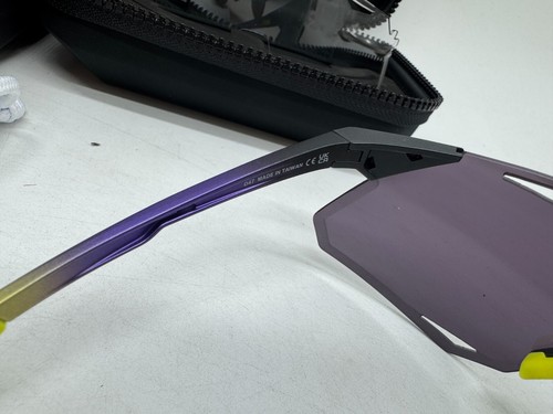 100% HYPERCRAFT XS SPORT PERFORMANCE FRAMELESS SUNGLASSES UV PROTECTION PURPLE - Picture 7 of 15