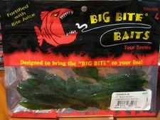 12 Big Bite Baits 3 1/2" Smallie Smasher Soft Plastic Fishing Lt Wat. Red Flake