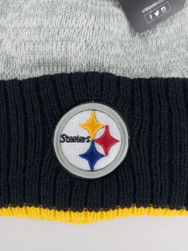 '47 Brand NFL Team Headware Pittsburgh Steelers Beanie with Pompom Unisex Neu - Bild 2 von 12