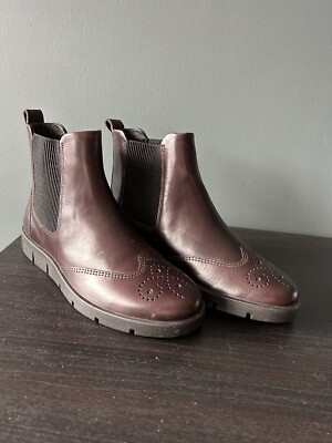 NEU Ecco Bella Mokka Kalbsleder Palermo V2 Damen Stiefeletten UK4,5