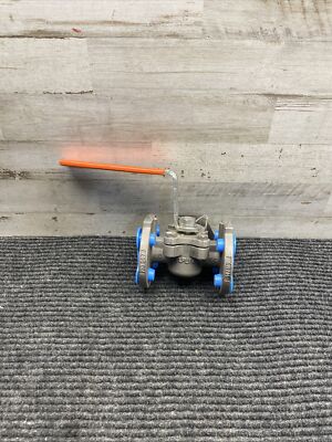 NOS Tufline 988328 Plug Valve Manual 150 Stainless Flanged 1/2in