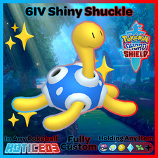 SHUCKLE ✨ Ultra SHINY 6IV ✨ Pokemon SWORD and SHIELD lv100 Max EVs +MasterBall