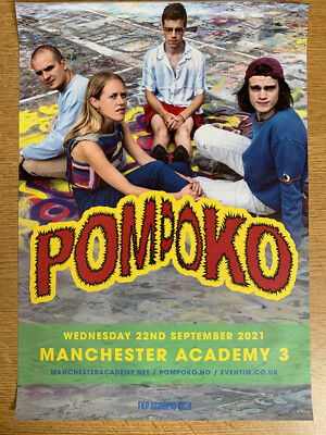 POM POKO Manchester Academy 3 22.9.2021 Gig A3 Promo Poster 
