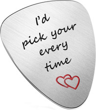 Husband Boyfriend Gifts - Guitar Picks Gifts for for Guitarist Musician, Valenti