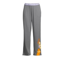 Garfield Movie Women s Size L 12-14 Sleep Gray Pajama Bottoms W Pockets NWT