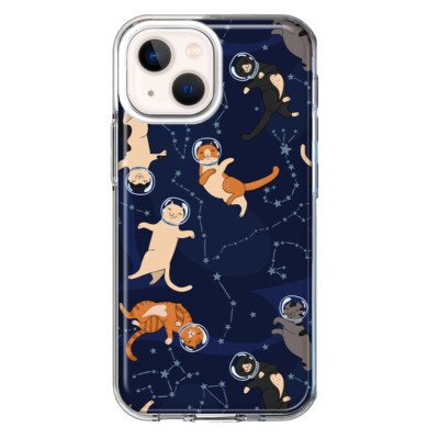 Mundaze Case for Apple iPhone 15 Plus Cover Space Cats