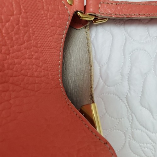 BURBERRY Signature Grain Calfskin Check Embossed Canterbury Tote Rose Pink - Picture 13 of 16