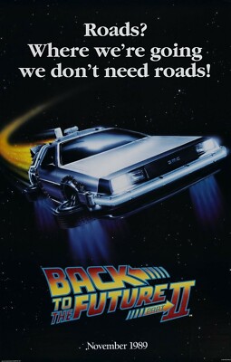 バック・トゥ・ザ・フューチャー 2 映画 パンフレット 1989 Back to 1989 Back To The Future II Movie Poster Print Marty McFly Doc