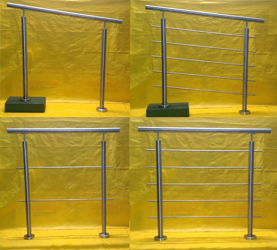 HEINOX Edelstahl 800 - 840 cm Balkongeländer Handlauf Geländer Treppe V2A Rohr