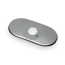 Chicago Faucet 240.627.21.1 Trim/Cover Plate, Chrme, 6-1/2" L, 2-3/4" W