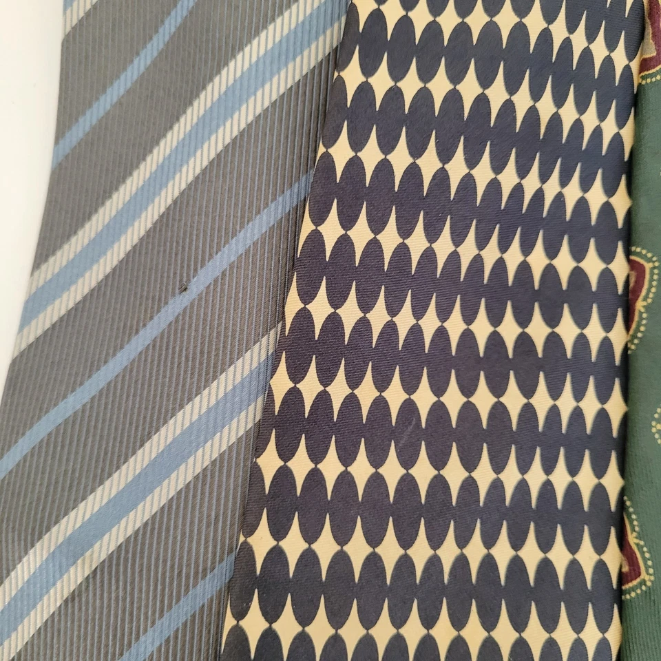 Lote de 5 corbatas para hombre Paul Smith con corbata para cuello abstracta seda boho azul gris Foto 2 de 4