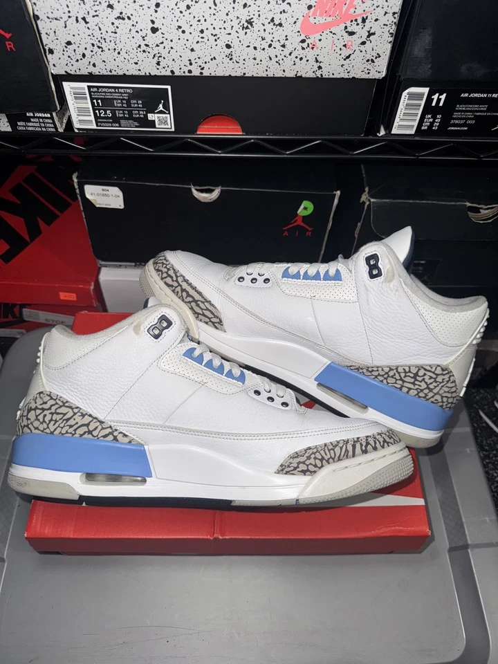 Talla 11.5 - Jordan 3 Retro Mid UNC (USADO) Foto 2 de 4