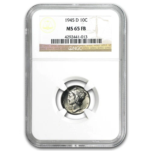 1945-D Mercury Dime MS-65 NGC (FB)
