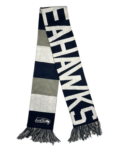 SEATTLE SEAHAWKS Blue/Gray WArm '47 NFL FOOTBALL SCARF Team Fan Winter Ski Gear
