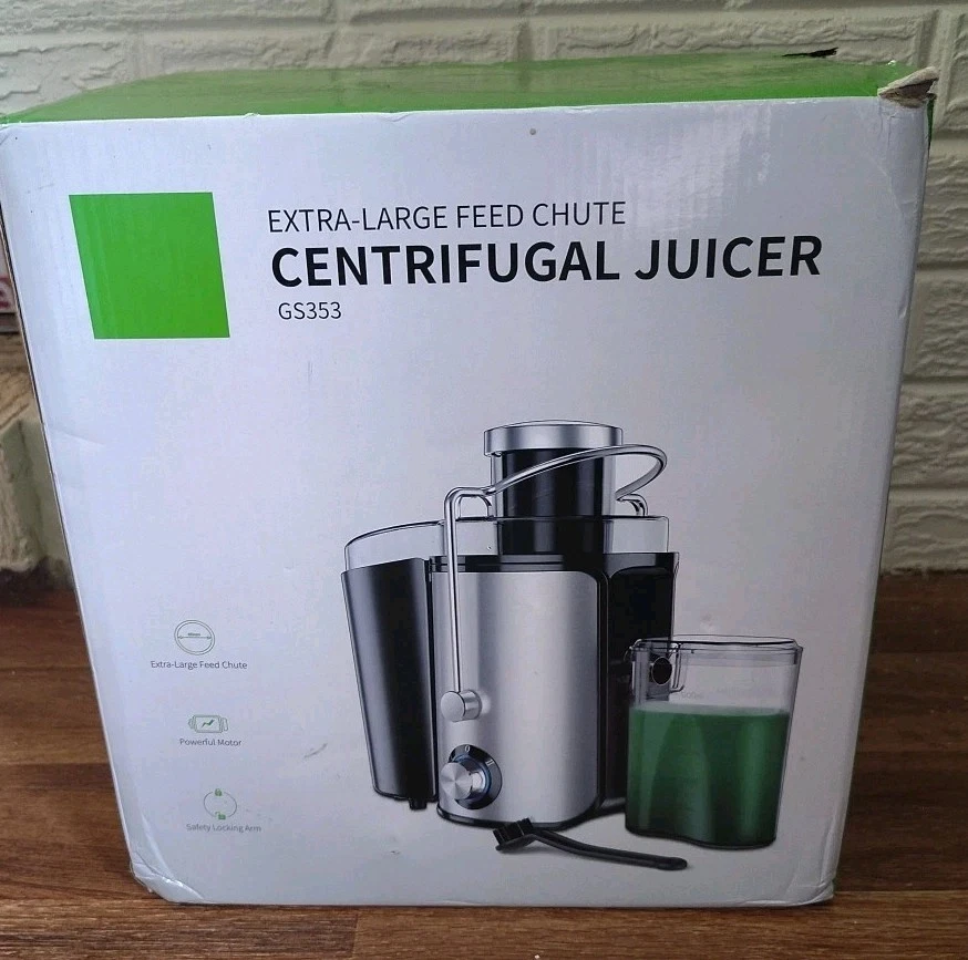 1000W Centrifugal Juicer Juice Extractor Machine w/3" Wide Feed Chute 2 Speeds