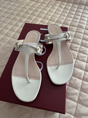 Gucci Damen Sandalen Weiß 37 Brandneu Original