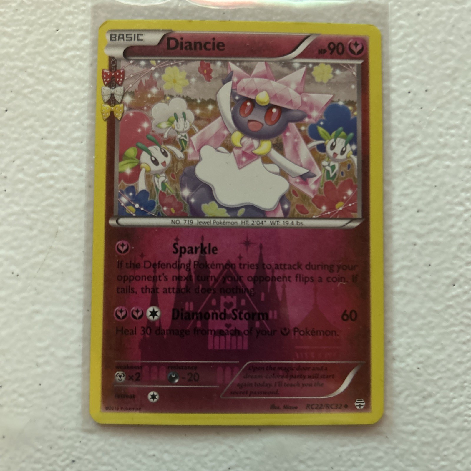 Pokémon TCG Diancie Card Radiant Collection RC22/RC32 Generations