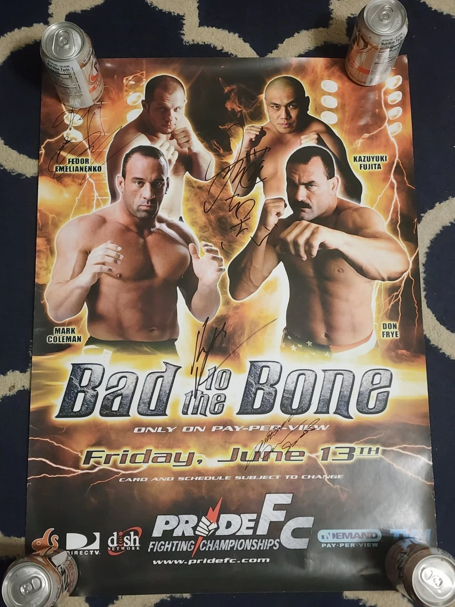 Preços baixos em Pride MMA Pôsteres autografados | eBay