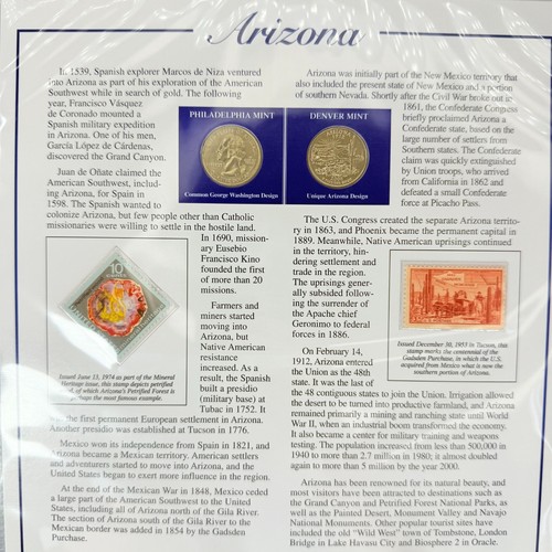 Statehood Quarters Collection Postal Commemorative Society Volume 1 & 2 Book - Picture 9 of 20