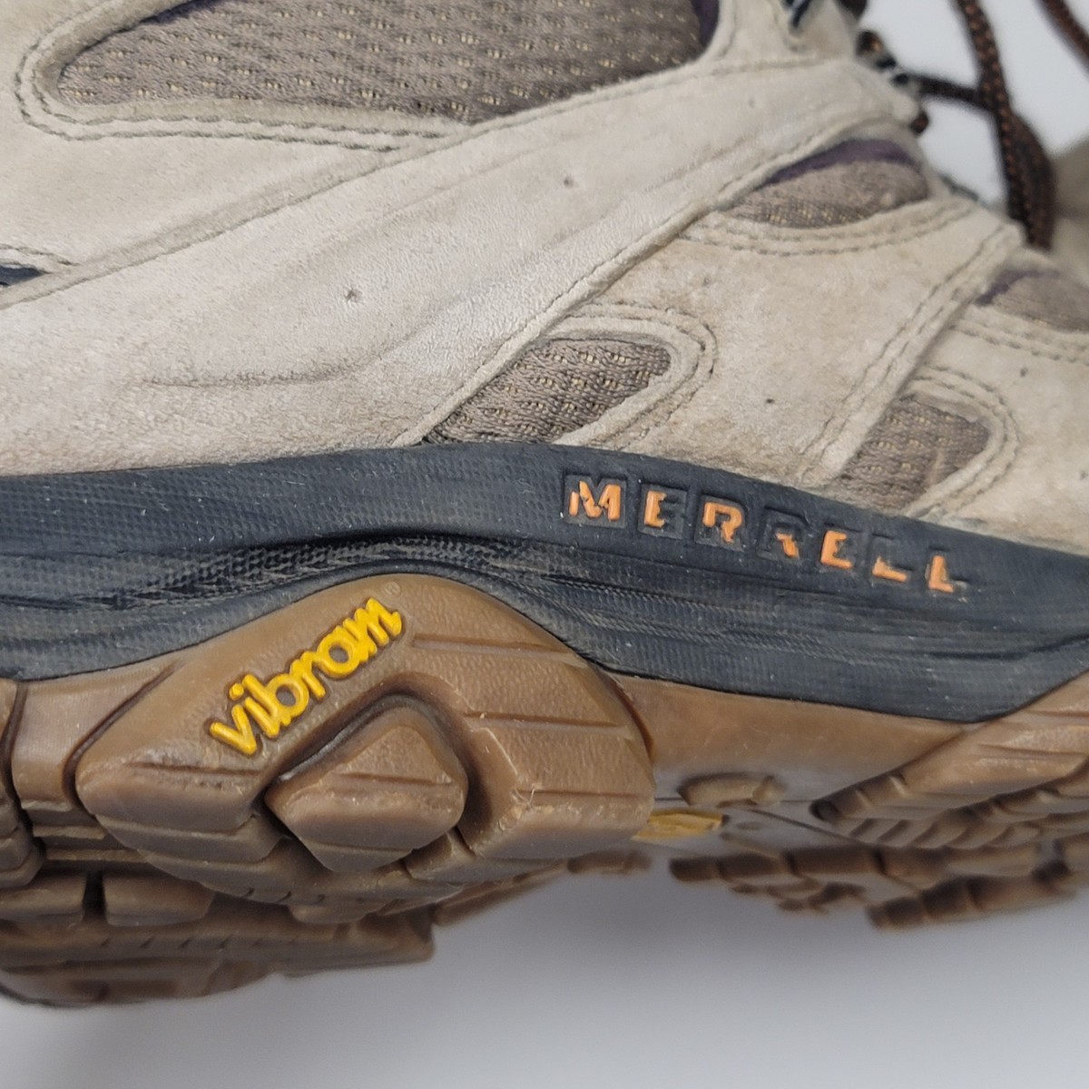 Merrell Mens Moab 3 Hiking Boots Size 14 Mid Brown Outdoor 