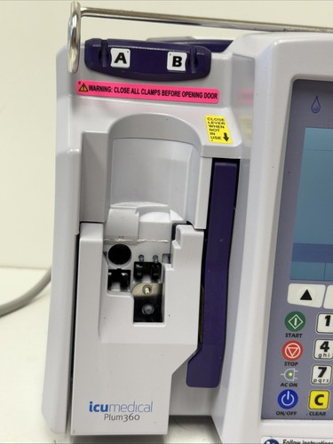 ICU Medical Plum 360 Pump MFG 2020 With New Battery and Pole Clamp - Picture 3 of 6