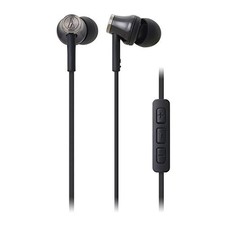 Audio-Technica In-ear earphones for iPod/iPhone/iPad with microphone black