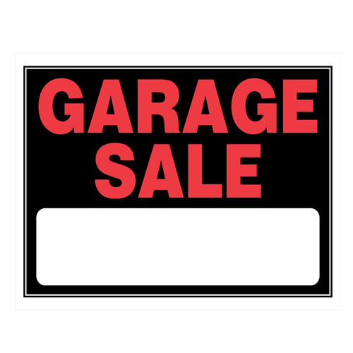 Hillman Garage Plastic Sign, 15 In. x 19 In. 840032