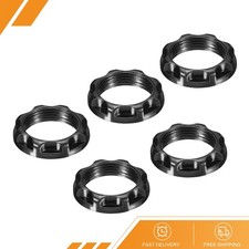 Paquete de 5 - Adaptador de anillo de enchufe de luz E12 anillo fenólico negro