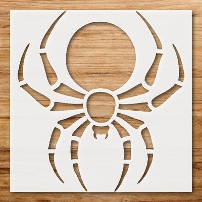 Spider Silhouette Wall Art Reusable Plastic Stencil - StencilAir