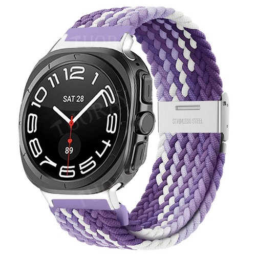 Braided Nylon Band Strap For Samsung Galaxy Watch 8/8 Classic 46mm/Ultra 47mm - Picture 52 of 59
