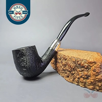 MBSD Briars Timeless Traditions 2 Sandblasted Bent Handmade Briar Pipe, New
