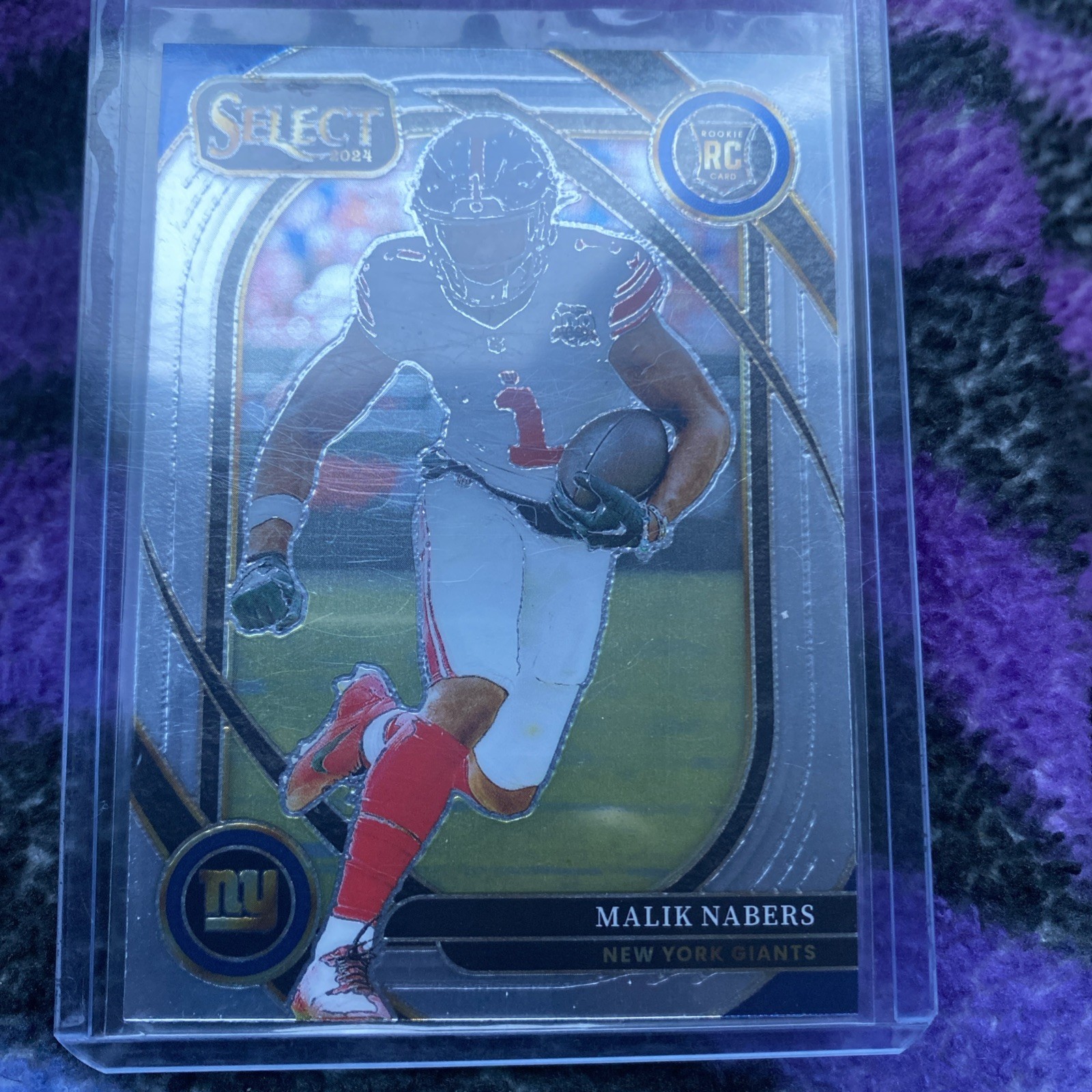 2024 Panini Select - Club Level Malik Nabers #220 Silver Prizm (RC)