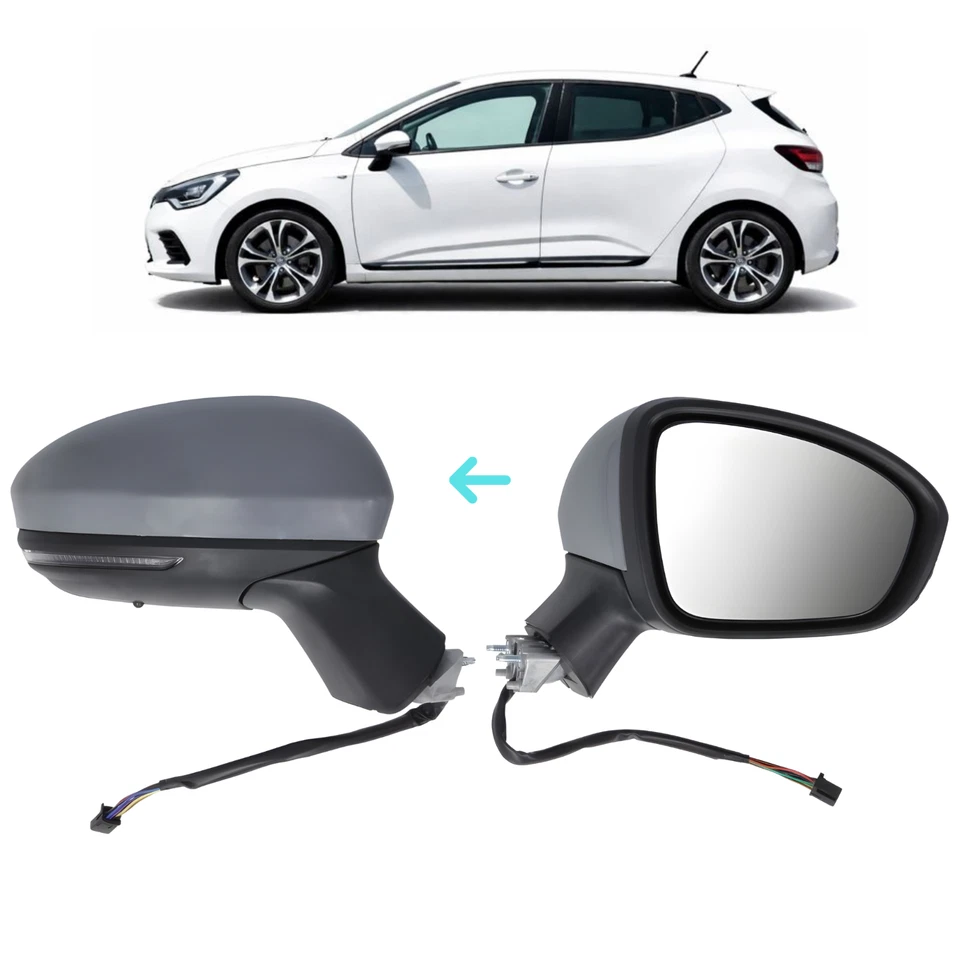 RETROVISEUR EXTÉRIEUR ÉLECTRIQUE DROITE CHAUFFANT POUR RENAULT CLIO V 2019- - Photo 1/1