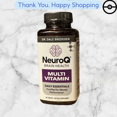 LIFESEASONS DR. DALE BREDESEN NEUROQ MULTI VITAMIN SUPPLEMENT 60 CT/ 03/2027 NEW